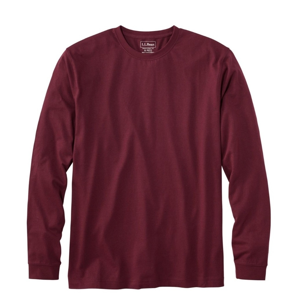 L.L. Bean Men's Maroon Long Sleeve Tee